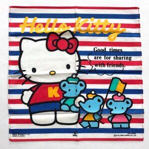 1989 Sanrio Hello Kitty Napkin Hankie Kawaii Handkerchief